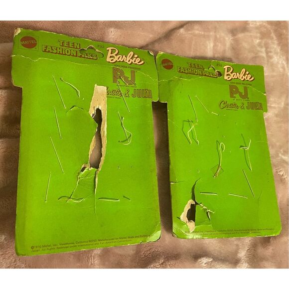 Vintage 1970 Mattel Barbie Teen Fashion Paks Bead Buttons zippers 2 packs Opened - Picture 7 of 8